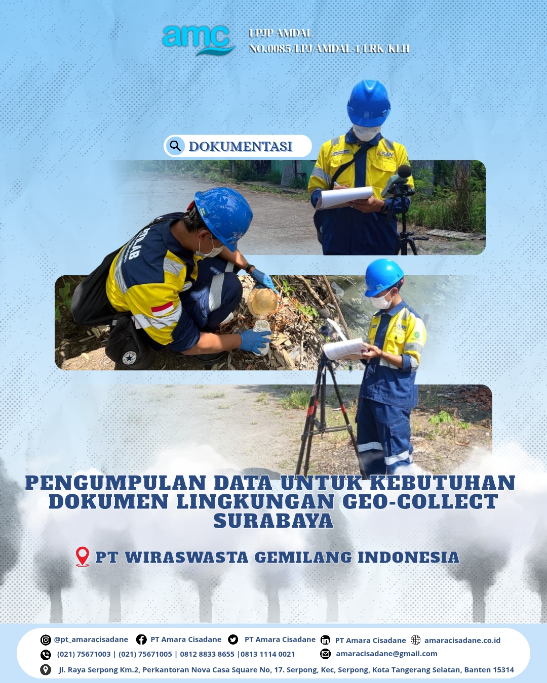 Di balik dokumen lingkungan yang valid dan sesuai regulasi, ada kerja keras tim lapangan yang turun langsung untuk melakukan sampling dan observasi.

📅 1–2 Oktober 2025, PT Amara Cisadane telah melaksanakan kegiatan pengambilan sampel dan pengumpulan data lingkungan untuk kegiatan Geo Collect PT Wiraswasta Gemilang Indonesia yang berlokasi di Surabaya. 

Kegiatan ini merupakan bagian dari proses penyusunan serta kelengkapan dokumen lingkungan sebagai bentuk pemenuhan regulasi dan komitmen terhadap keberlanjutan. Setiap data yang dikumpulkan adalah langkah kecil menuju pengelolaan lingkungan yang lebih baik.

Seluruh proses dilakukan dengan mengutamakan ketelitian, integritas data, dan keselamatan kerja di lapangan.

#FieldWork #EnvironmentalSampling #GeoCollect #WGI #DokumenLingkungan #DataLapangan #Surabaya