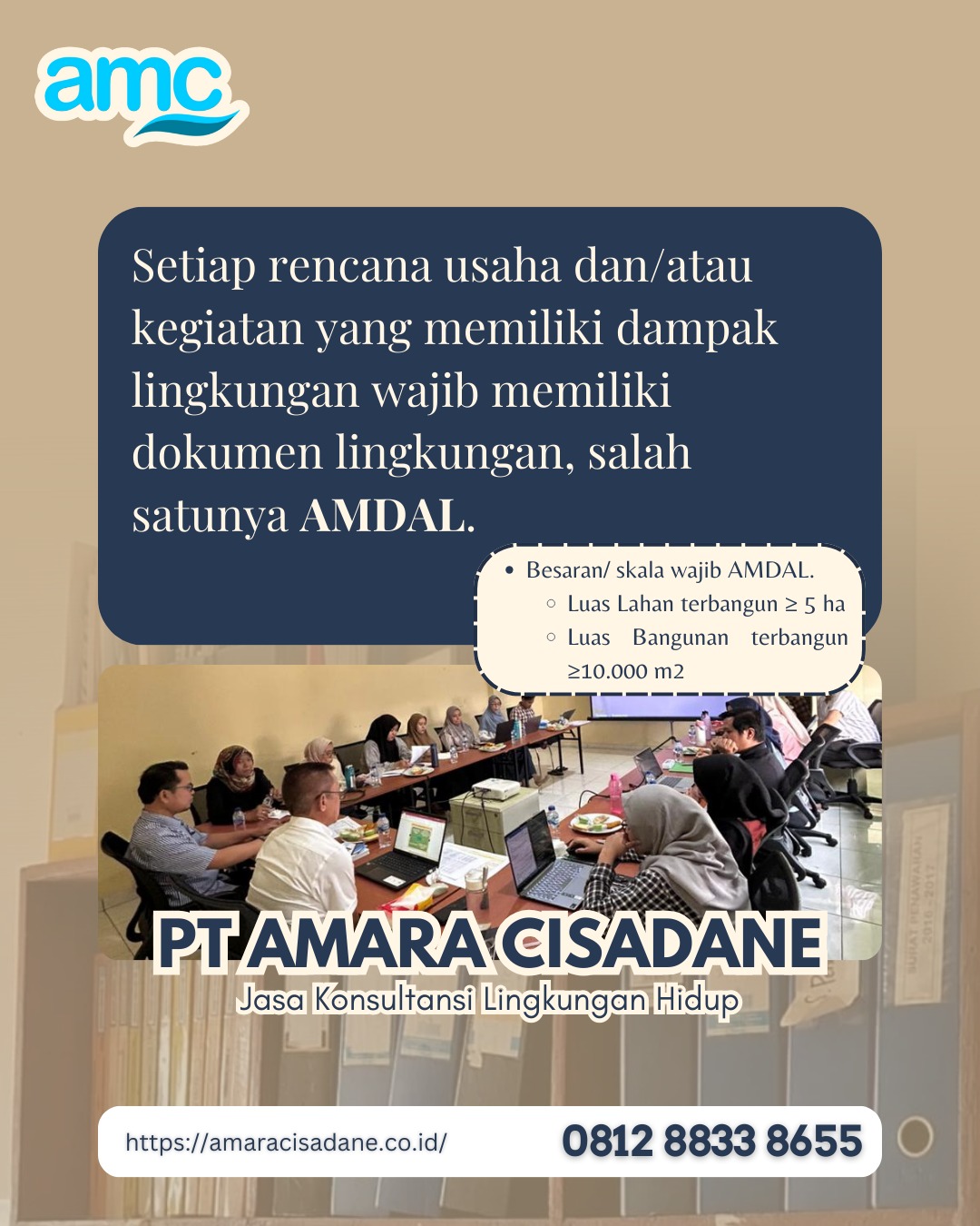🚧 Mau mulai proyek? Jangan lupa AMDAL! Proyek lancar dimulai dari dokumen lingkungan yang tepat!

Pastikan rencana usaha dan/atau kegiatan Anda sesuai regulasi dan berkelanjutan 🌱
Kami menyediakan jasa konsultasi penyusunan dokumen AMDAL yang disusun oleh tenaga ahli berpengalaman, sesuai peraturan perundang-undangan yang berlaku.

📑 Andal, tepat waktu, dan dapat dipertanggungjawabkan
📩 Hubungi kami untuk konsultasi awal di nomor : 0812-8833-8655. 

#AMDAL #KonsultanLingkungan #DokumenLingkungan #PersetujuanLingkungan #PerizinanBerusaha