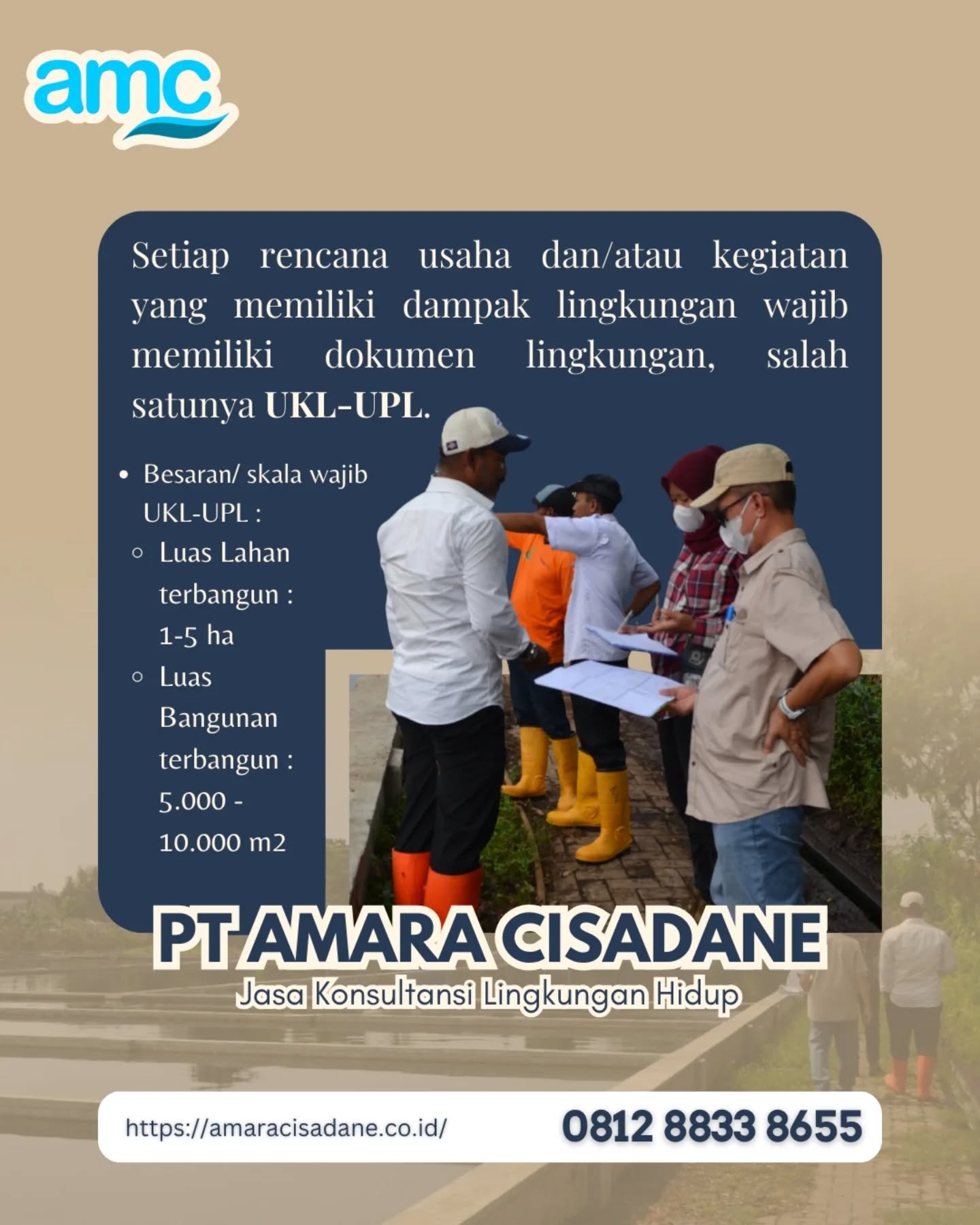 Pastikan kegiatan usaha Anda patuh regulasi lingkungan 🌱
UKL-UPL bukan sekadar dokumen, tapi syarat penting untuk bisa mendapatkan Perizinan Berusaha❗Kami menyediakan jasa konsultasi penyusunan dokumen UKL-UPL yang disusun sesuai ketentuan perundang-undangan dan kebutuhan perizinan berusaha.

📑 Disusun oleh tenaga ahli
📌 Tepat, lengkap, dan dapat dipertanggungjawabkan
📞 Konsultasi sekarang, kami dampingi sampai terbit persetujuan!

#UKLUPL #DokumenLingkungan #KonsultanLingkungan #PerizinanLingkungan #LingkunganHidup