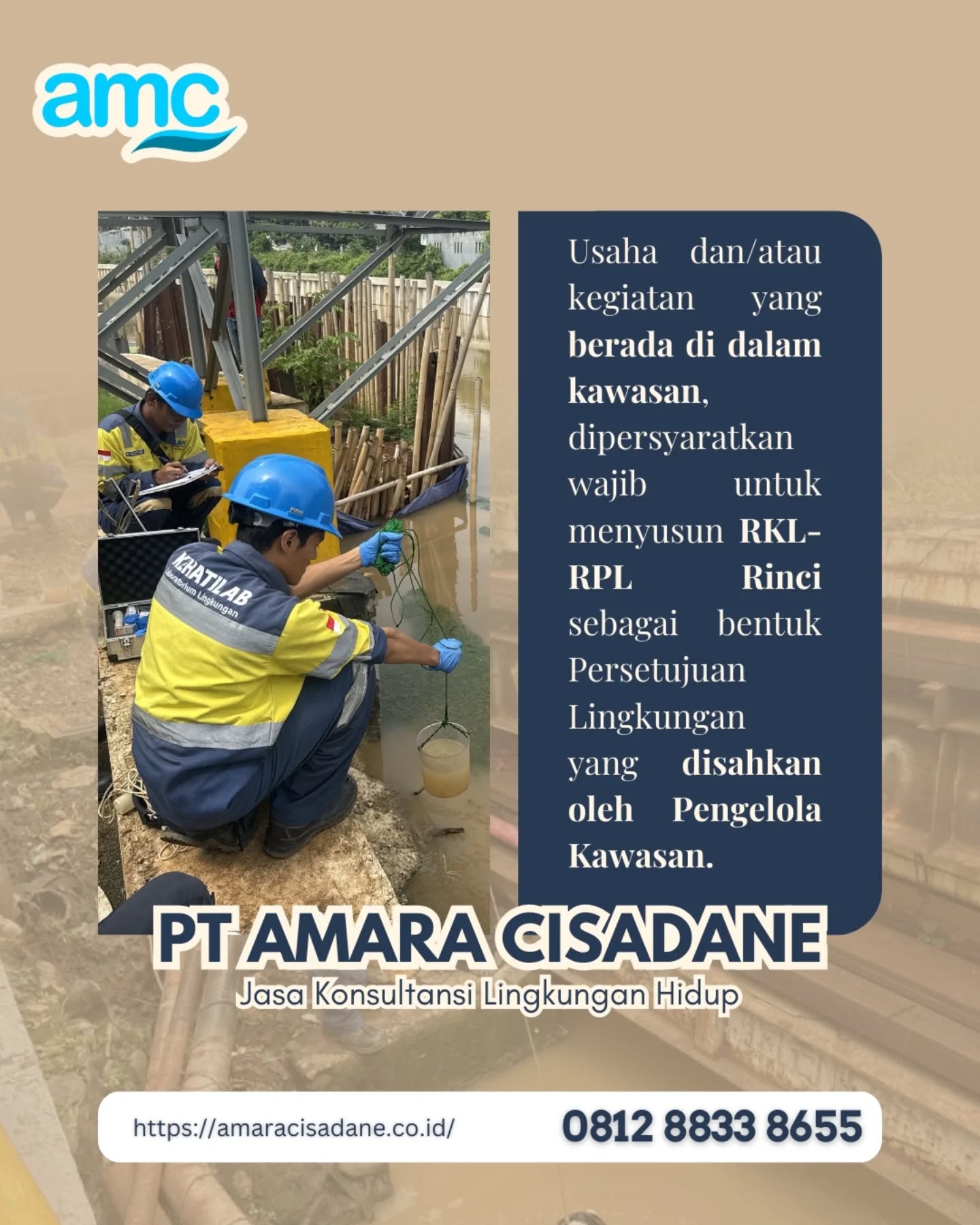 🏭 Usaha di kawasan industri?
Beroperasi di kawasan industri tetap membutuhkan pengelolaan lingkungan yang terukur ♻️
Kami menyediakan jasa konsultasi penyusunan dokumen RKL-RPL Rinci sesuai persetujuan lingkungan kawasan dan ketentuan peraturan yang berlaku.

📑 Sistematis | 📌 Sesuai regulasi | 🌱 Berkelanjutan
📲 Konsultasi via WhatsApp: 0812-8833-8655

#RKLRPLRinci #KawasanIndustri #DokumenLingkungan #KonsultanLingkungan