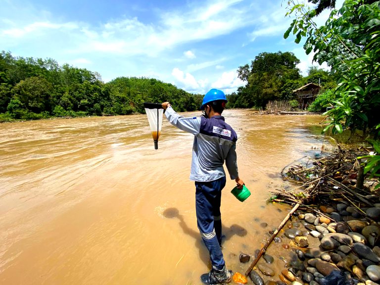 Sampling Biota di Sungai Enim